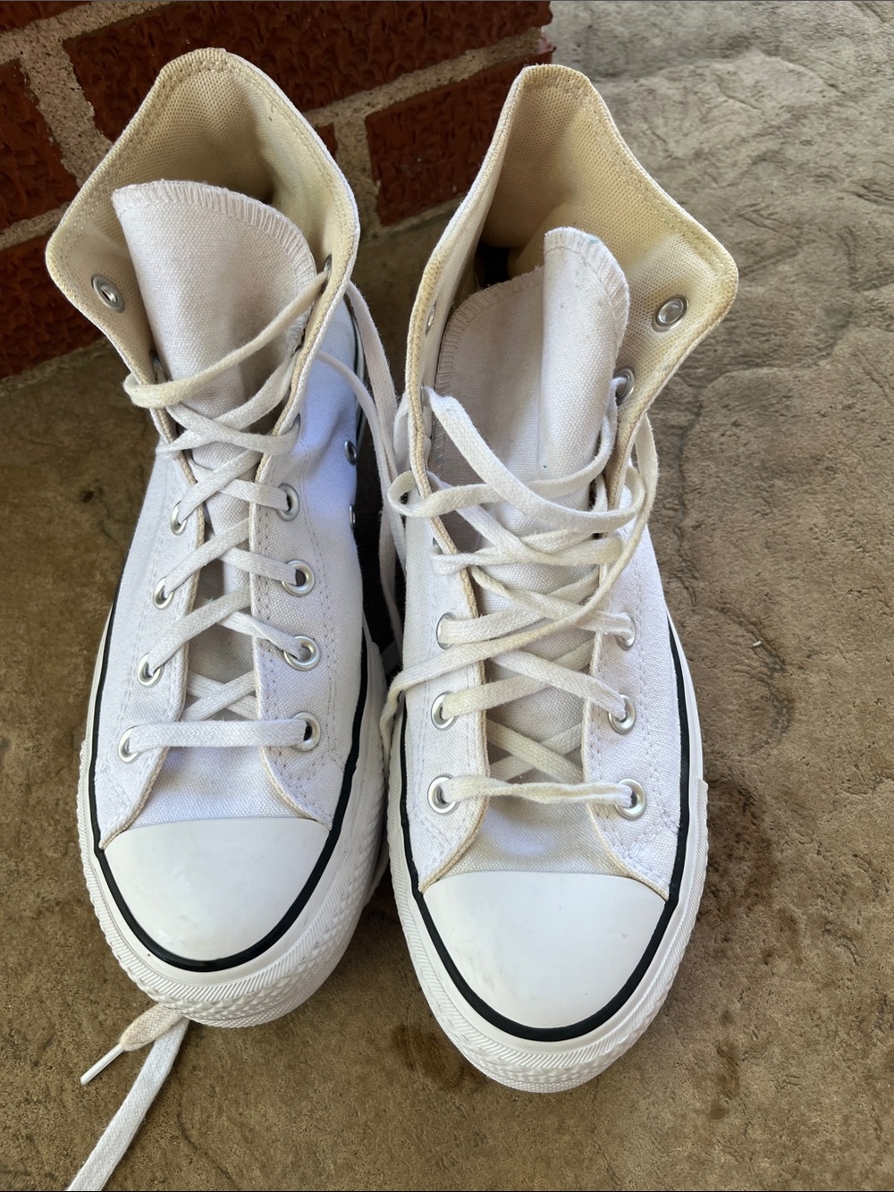 Converse White High-Top Chuck Taylor All Star Sneakers